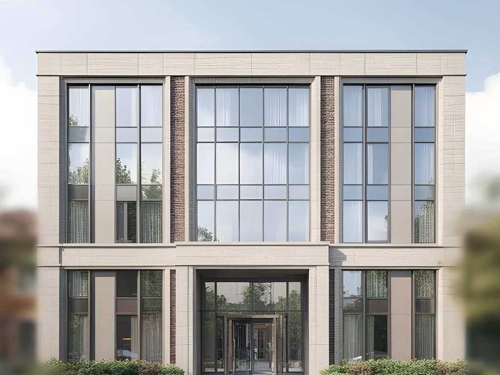 Esterno di uno studio legale a Brugherio con ingresso elegante, facciata sobria e vetrata professionale